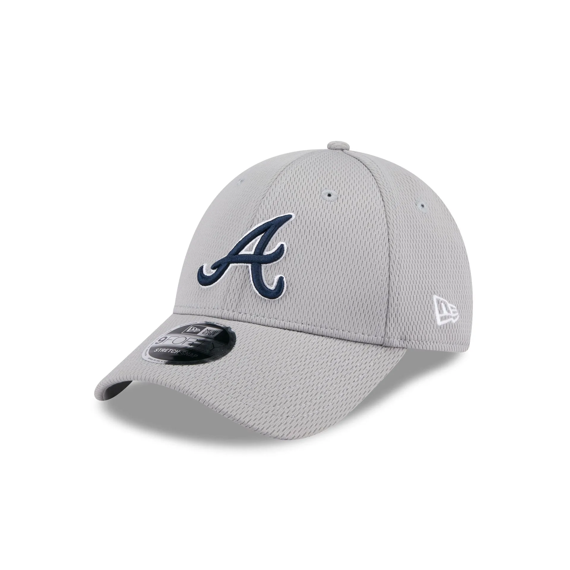 Atlanta Braves Gray 9FORTY Stretch-Snap Hat sold by New Era