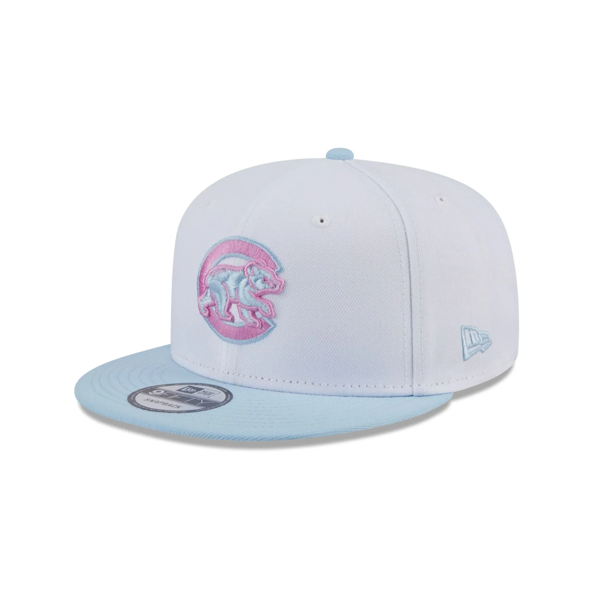 Chicago Cubs Color Pack White 9FIFTY Snapback Hat sold by New Era