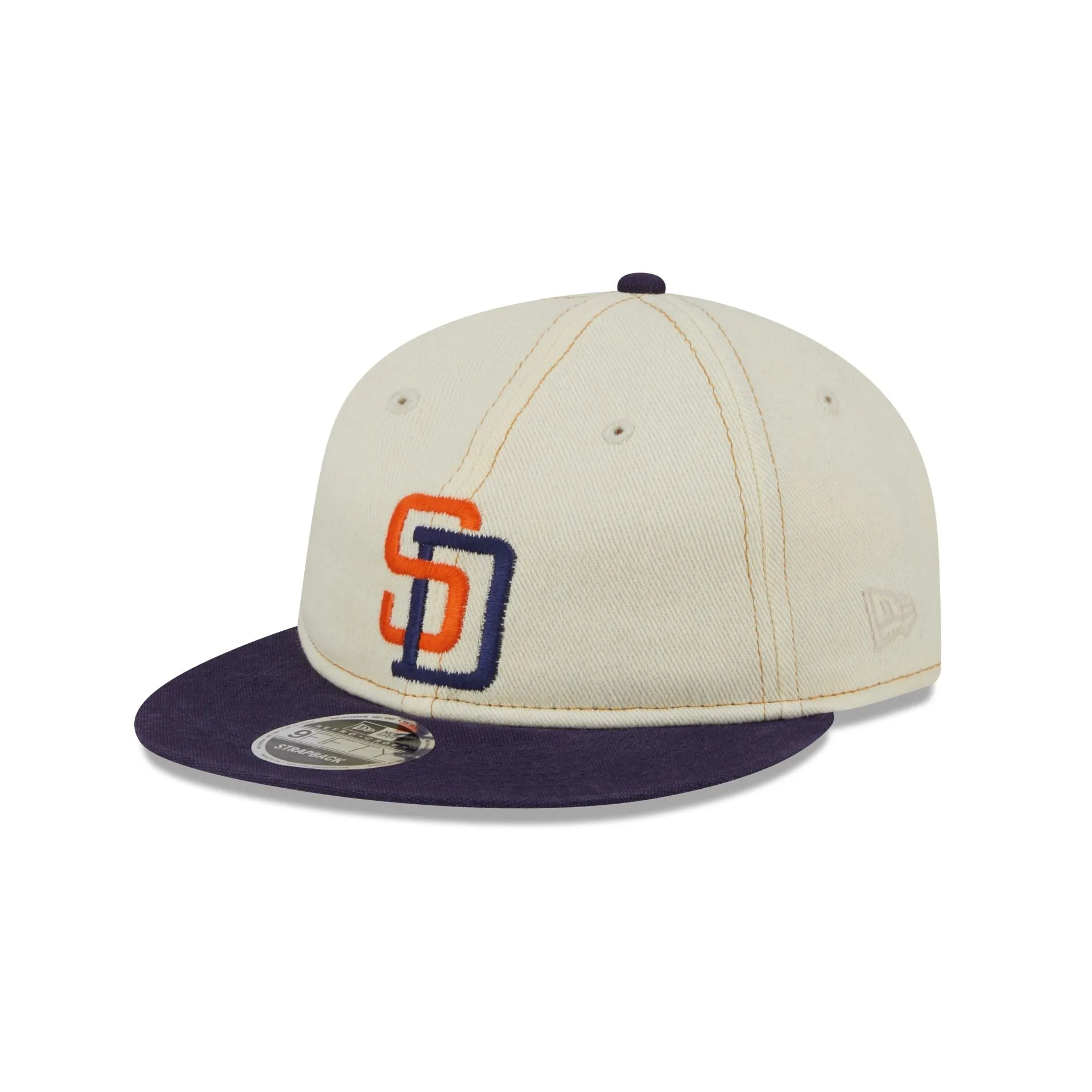 San Diego Padres Chrome Denim Retro Crown 9FIFTY Adjustable Hat sold by New Era