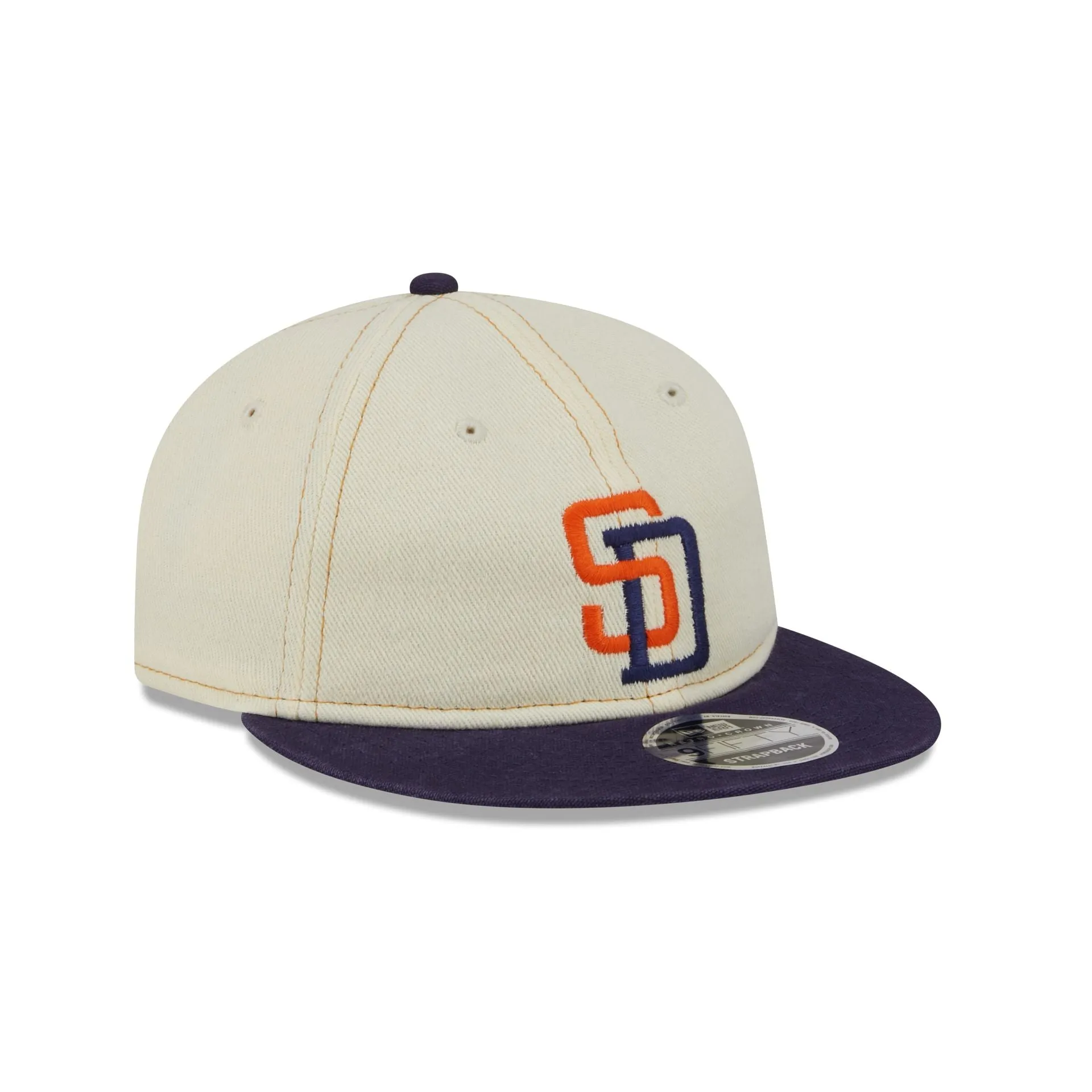 San Diego Padres Chrome Denim Retro Crown 9FIFTY Adjustable Hat sold by New Era product image thumbnail 3