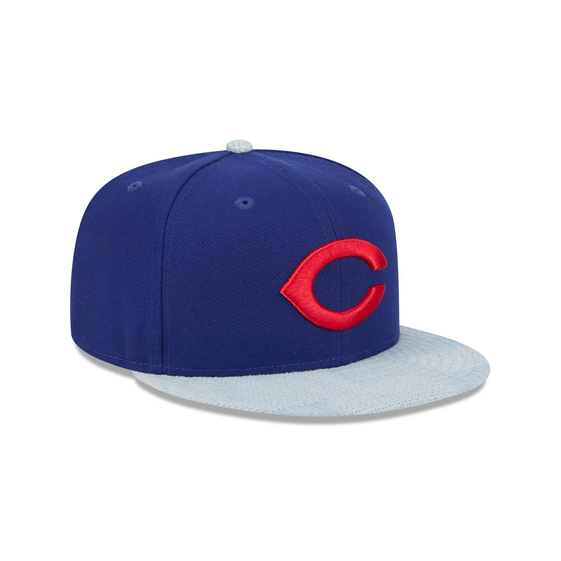 Chicago Cubs Patch Denim 59FIFTY Fitted Hat sold by New Era product image thumbnail 3