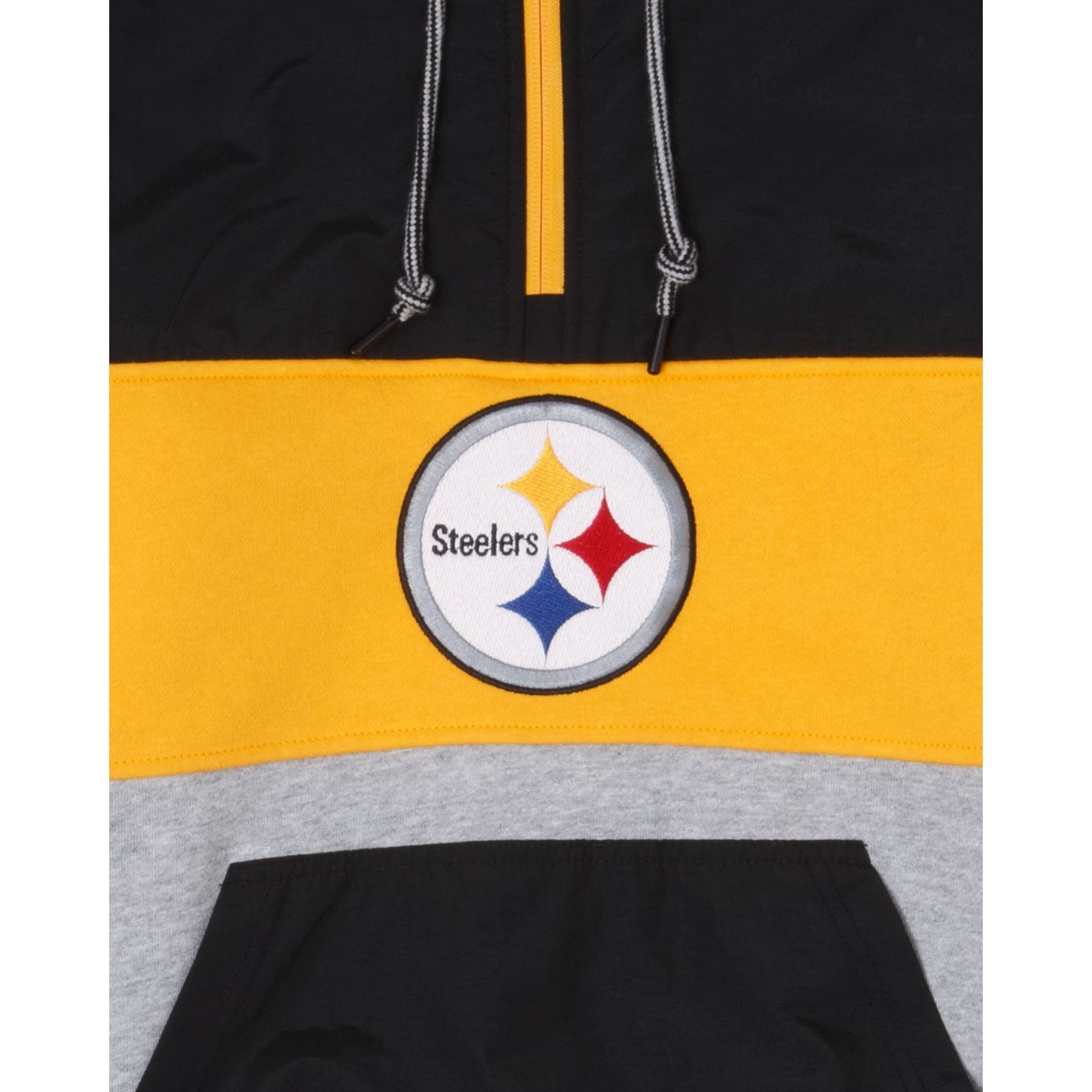 Pittsburgh Steelers Throwback Quarter Zip Hoodie sold by New Era product image thumbnail 4