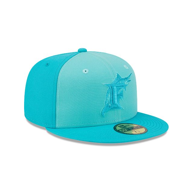 Miami Marlins Tri-Tone Team 59FIFTY Fitted Hat sold by New Era product image thumbnail 3