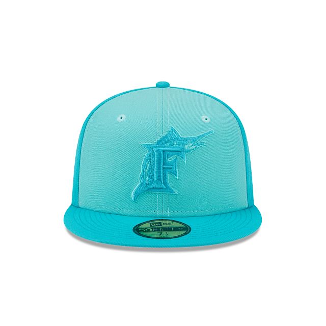 Miami Marlins Tri-Tone Team 59FIFTY Fitted Hat sold by New Era product image thumbnail 2