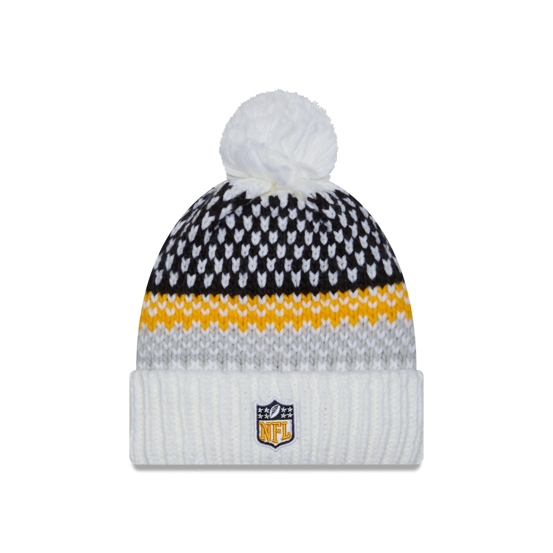 Pittsburgh Steelers 2023 Cold Weather Women's Pom Knit Hat sold by New Era product image thumbnail 2