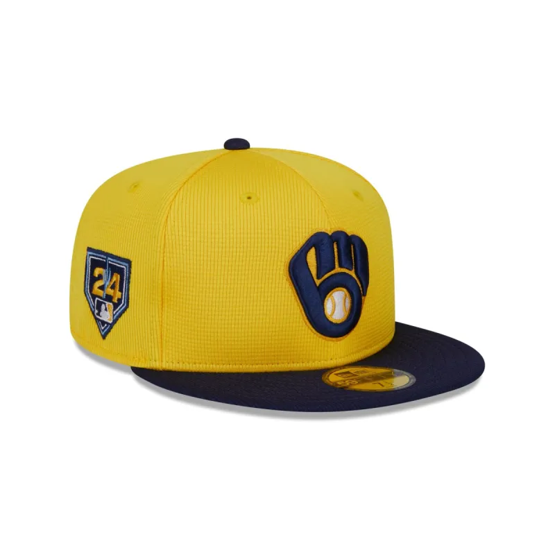 Milwaukee Brewers 2024 Spring Training 59FIFTY Fitted Hat sold by New Era