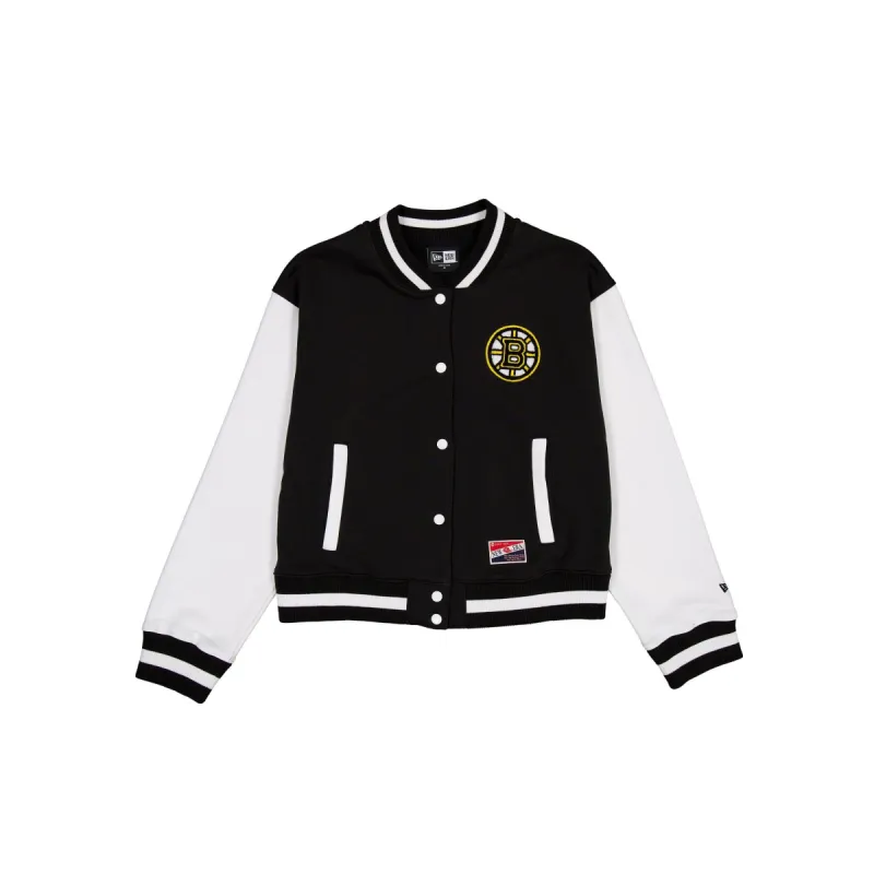 Boston Bruins Throwback Fleece Women's Jacket sold by New Era