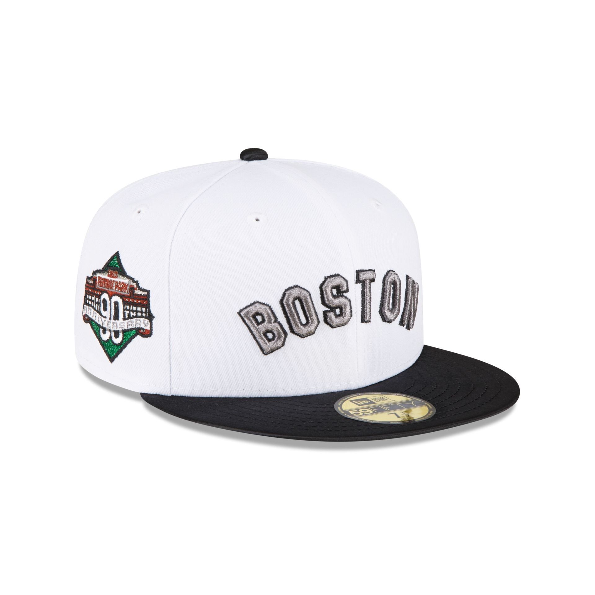 Just Caps Optic White Boston Red Sox 59FIFTY Fitted Hat sold by New Era