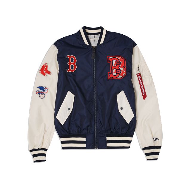 Alpha Industries X Boston Red Sox Alt MA-1 Bomber Jacket sold by New Era