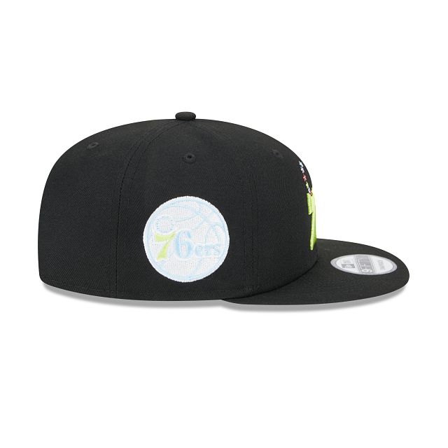 Philadelphia 76ers Color Pack Black 9FIFTY Snapback Hat sold by New Era product image thumbnail 4