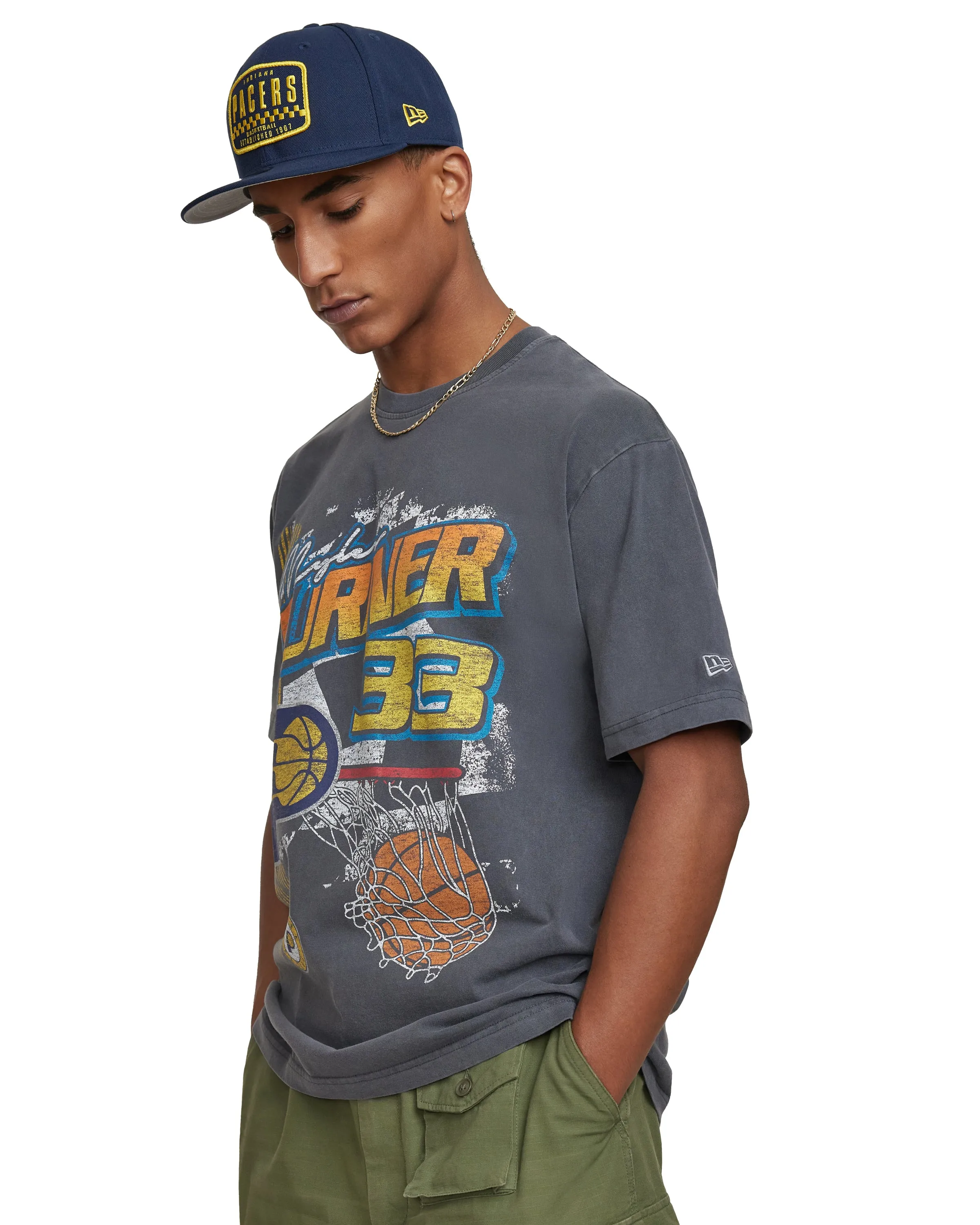 Indiana Pacers 2024 Rally Drive Tyrese Haliburton T-Shirt sold by New Era product image thumbnail 2