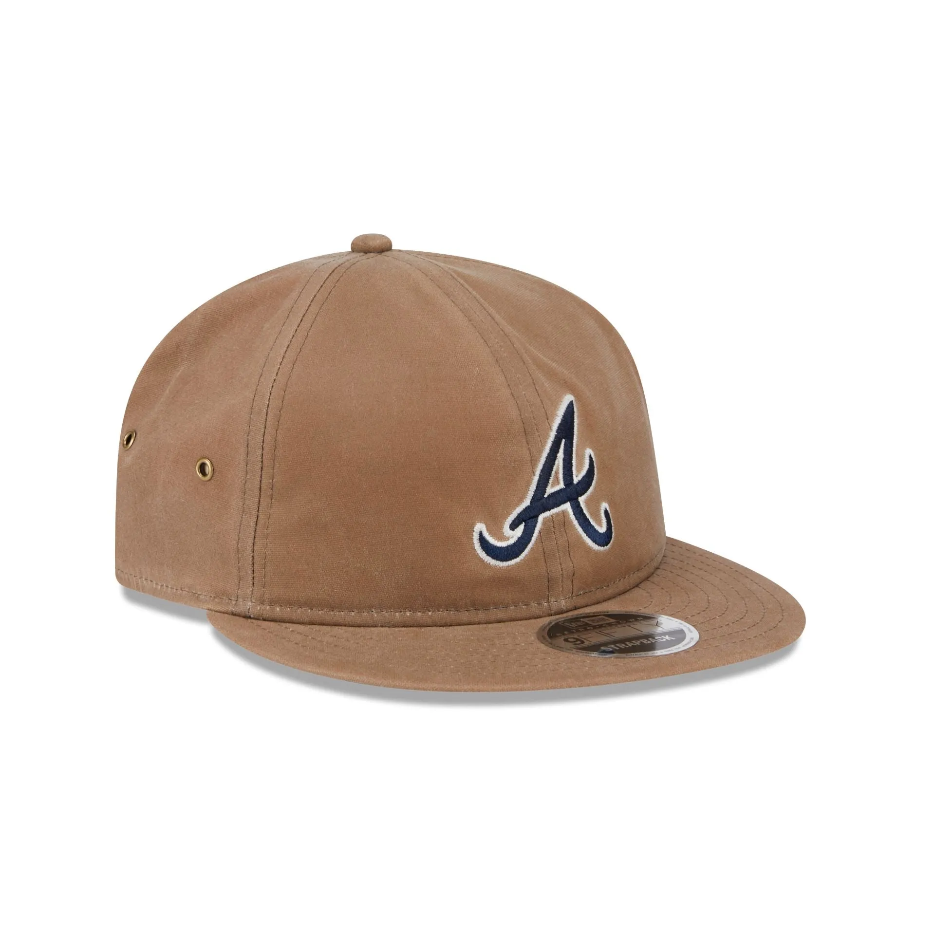 Atlanta Braves Khaki Retro Crown 9FIFTY Adjustable Hat sold by New Era product image thumbnail 3