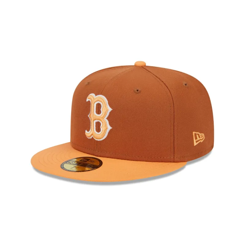 Boston Red Sox Color Pack Earthy Brown 59FIFTY Fitted Hat sold by New Era