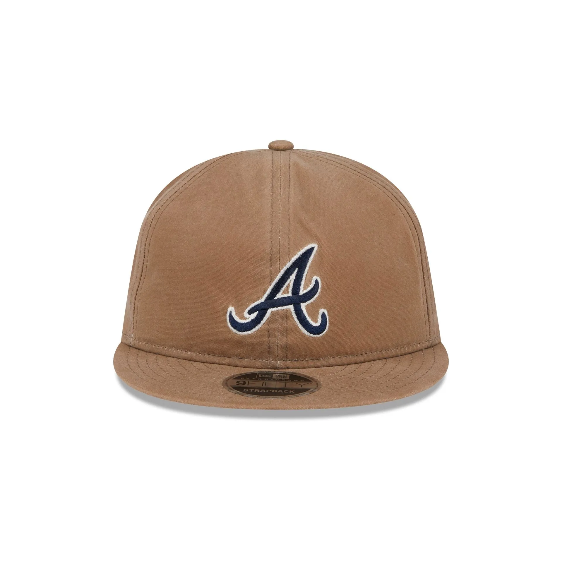Atlanta Braves Khaki Retro Crown 9FIFTY Adjustable Hat sold by New Era product image thumbnail 2
