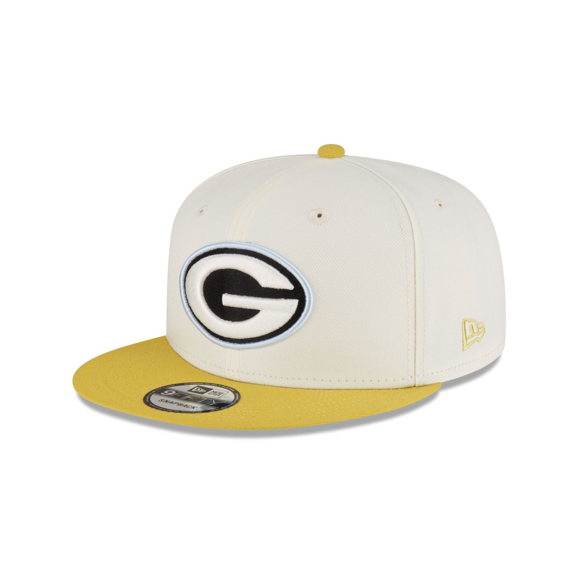 Green Bay Packers Chartreuse Chrome 9FIFTY Snapback Hat sold by New Era
