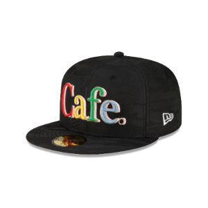 Cafe X New Era Black 59FIFTY Fitted Hat sold by New Era