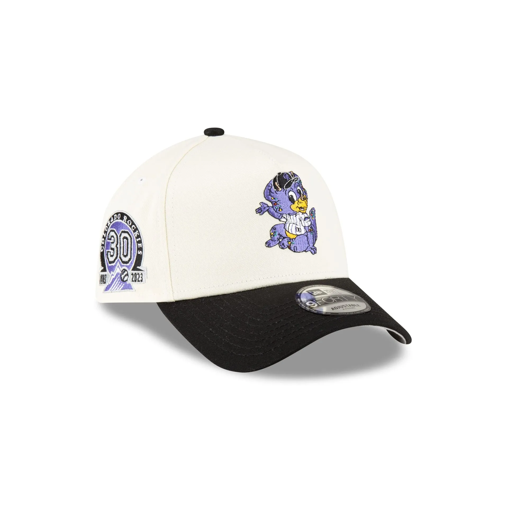 Colorado Rockies Mini Mascot 9FORTY A-Frame Snapback Hat sold by New Era