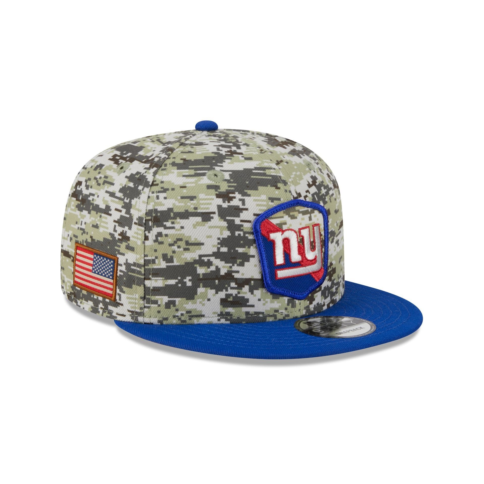 New York Giants 2023 Salute to Service Camo 9FIFTY Snapback Hat sold by New Era