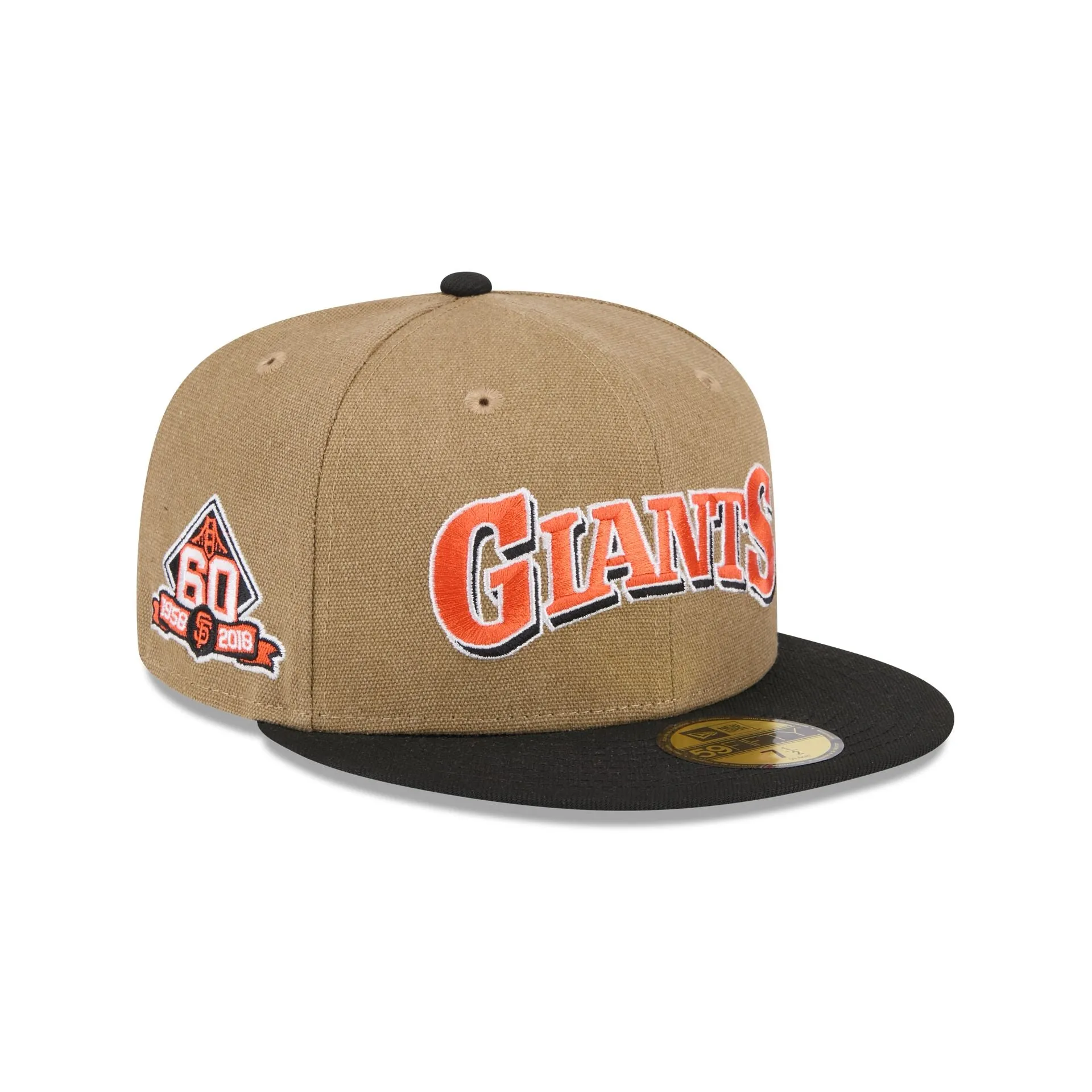 San Francisco Giants Canvas Crown 59FIFTY Fitted Hat sold by New Era
