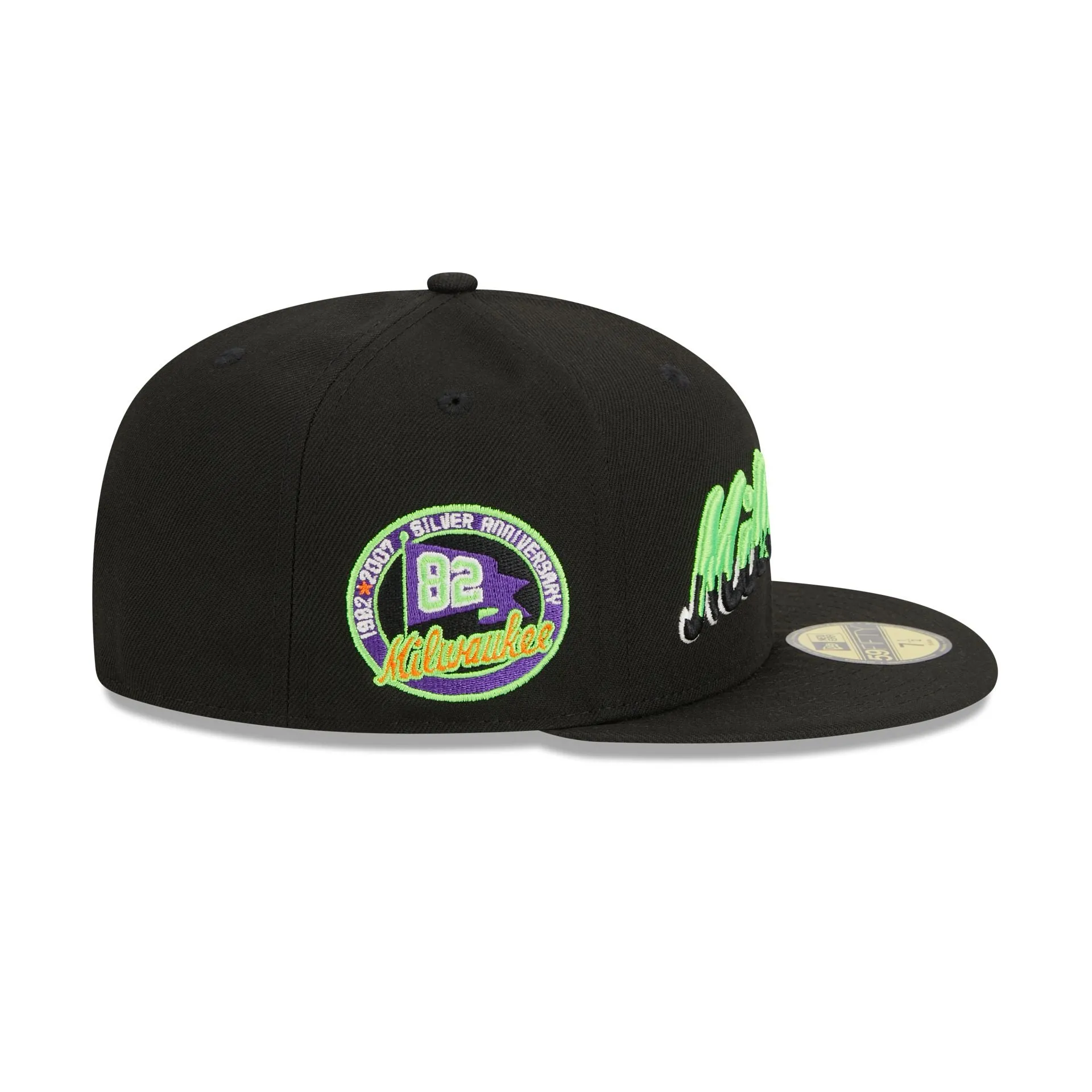 Milwaukee Brewers Slime Drip 59FIFTY Fitted Hat sold by New Era product image thumbnail 4