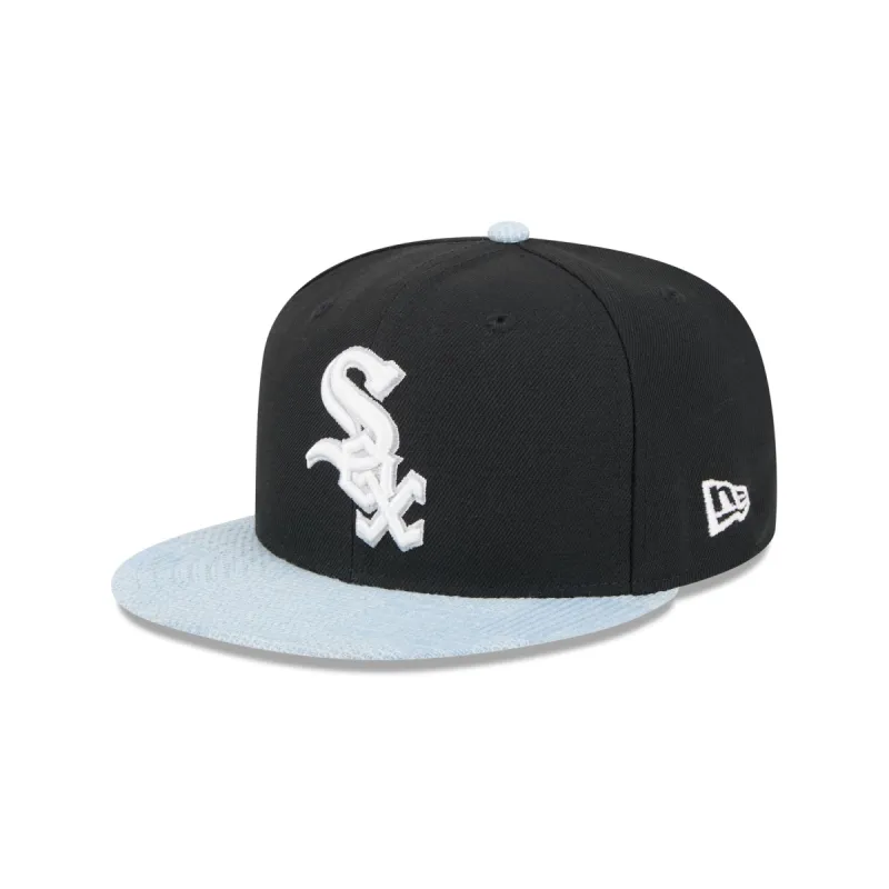 Chicago White Sox Patch Denim 59FIFTY Fitted Hat sold by New Era