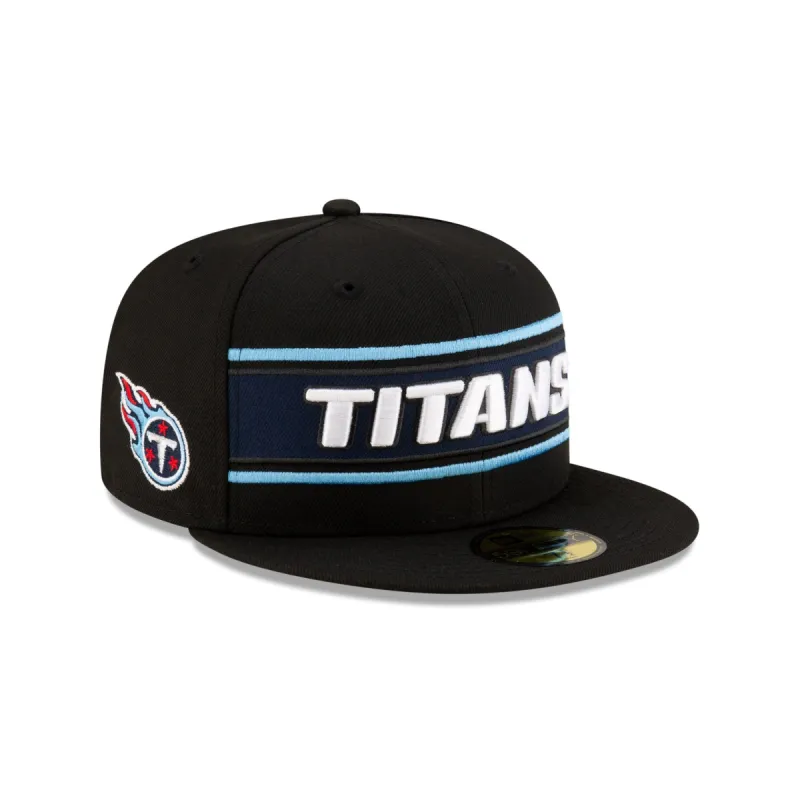 Tennessee Titans 2024 Sideline Black 59FIFTY Fitted Hat sold by New Era
