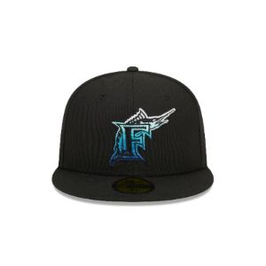 Miami Marlins Metallic Gradient 59FIFTY Fitted Hat sold by New Era