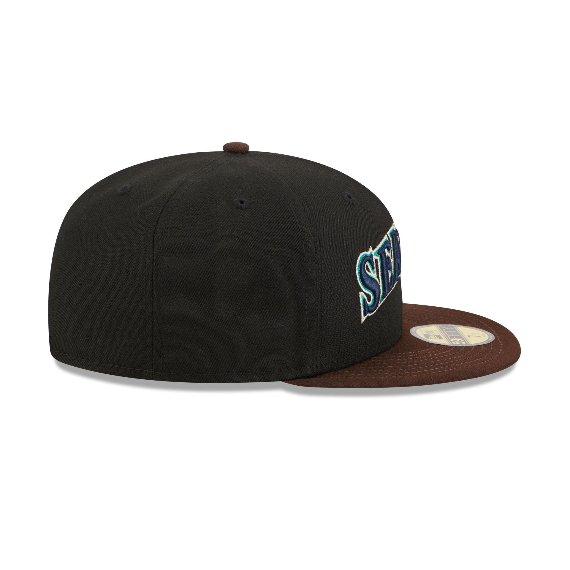 Seattle Mariners Chocolate Visor 59FIFTY Fitted Hat sold by New Era product image thumbnail 5