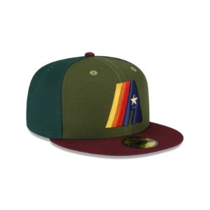 Just Caps Dark Green Houston Astros 59FIFTY Fitted Hat sold by New Era
