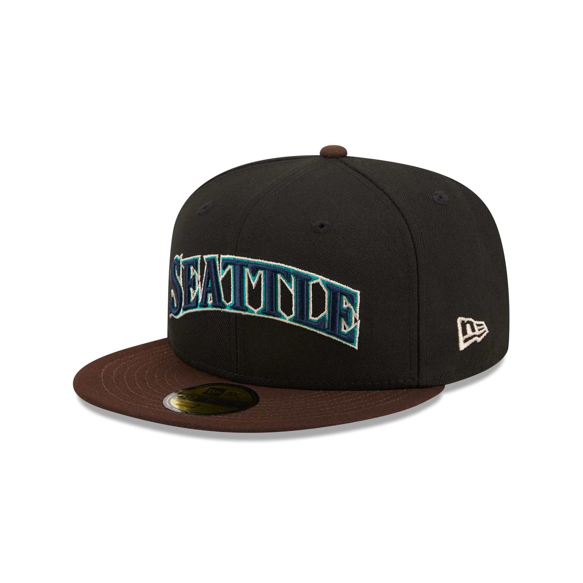 Seattle Mariners Chocolate Visor 59FIFTY Fitted Hat sold by New Era