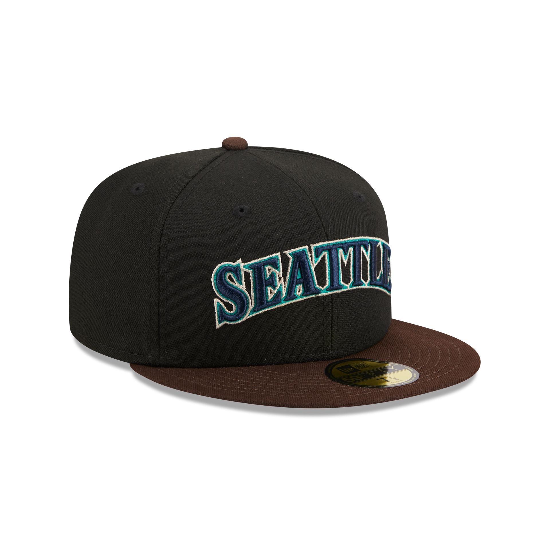 Seattle Mariners Chocolate Visor 59FIFTY Fitted Hat sold by New Era product image thumbnail 3