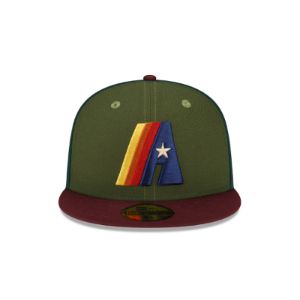 Just Caps Dark Green Houston Astros 59FIFTY Fitted Hat sold by New Era
