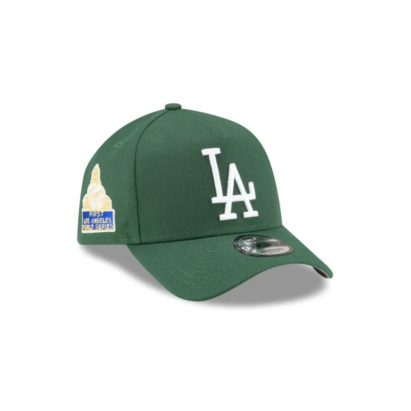 Los Angeles Dodgers Color Flip Green 9FORTY A-Frame Snapback Hat sold by New Era