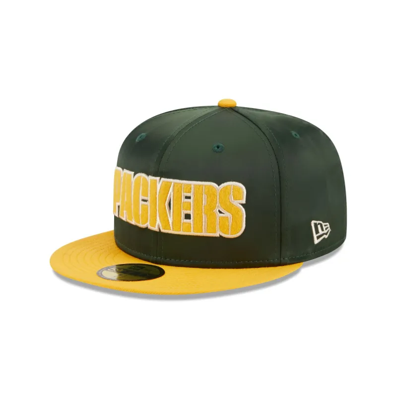 Green Bay Packers Satin 59FIFTY Fitted Hat sold by New Era