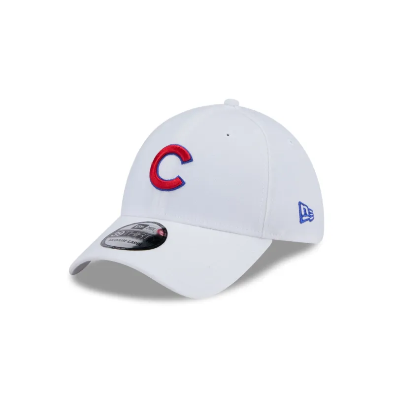 Chicago Cubs Optic White 39THIRTY Stretch Fit Hat sold by New Era