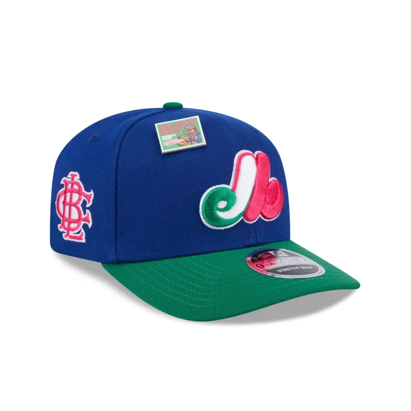 Big League Chew X Montreal Expos Wild Pitch Watermelon 9SEVENTY Stretch-Snap Hat sold by New Era