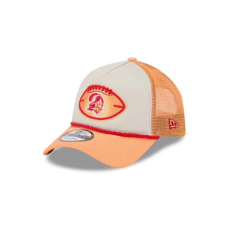 Tampa Bay Buccaneers 2024 Historic Sideline 9FORTY A-Frame Snapback Hat sold by New Era