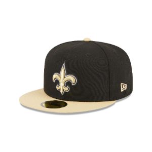 New Orleans Saints Throwback Hidden 59FIFTY Fitted Hat sold by New Era