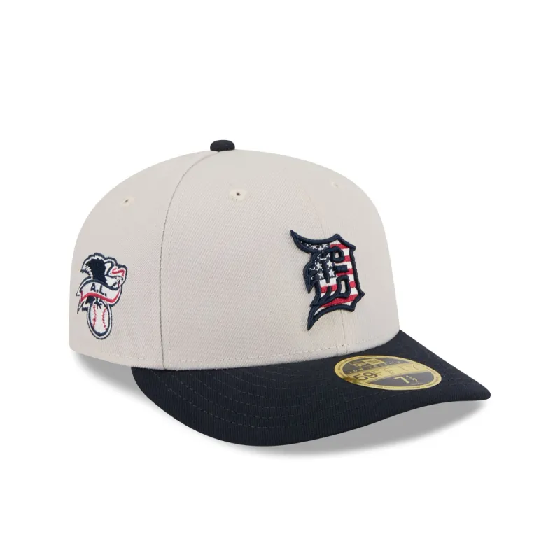 Detroit Tigers Independence Day 2024 Low Profile 59FIFTY Fitted Hat sold by New Era