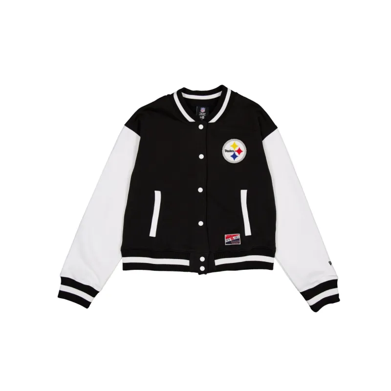Pittsburgh Steelers Throwback Fleece Women's Jacket sold by New Era