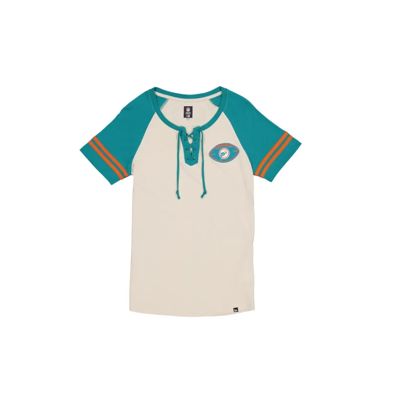 Miami Dolphins 3rd Down Historic Women's T-Shirt sold by New Era