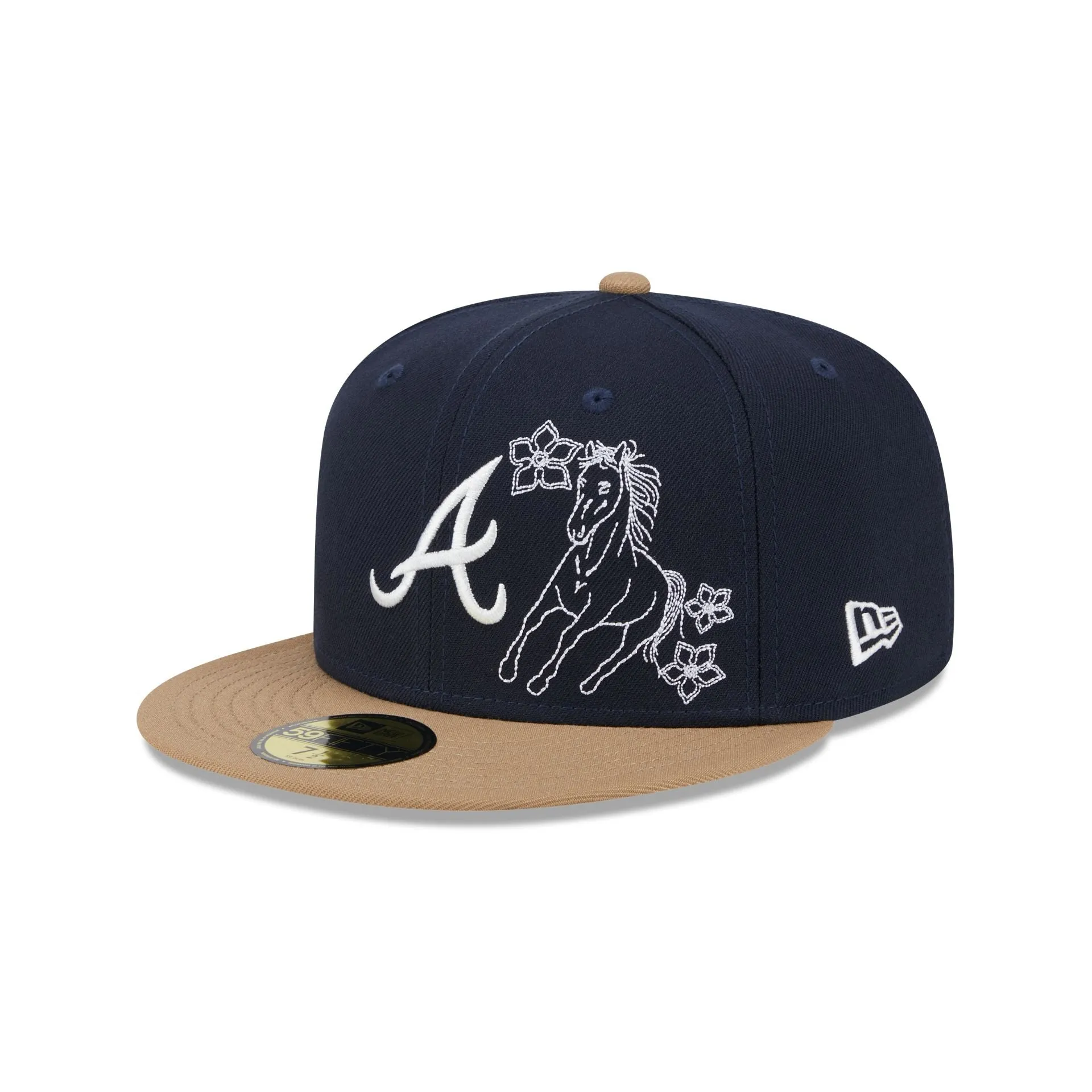 Atlanta Braves Western Khaki 59FIFTY Fitted Hat sold by New Era product image thumbnail 3