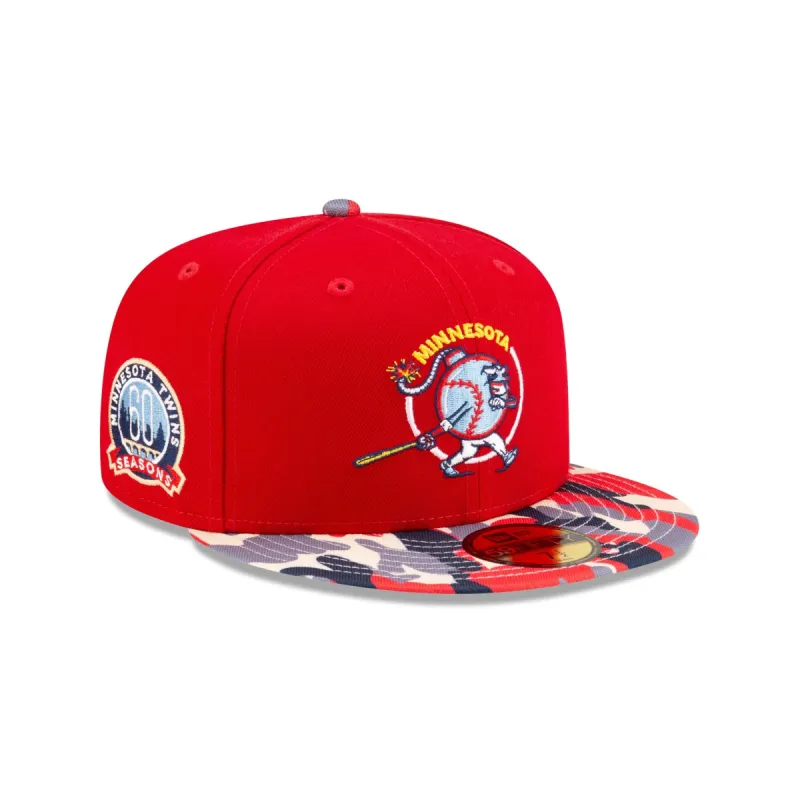 Just Caps Variety Camo Pack Minnesota Twins 59FIFTY Fitted Hat sold by New Era