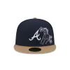 Atlanta Braves Western Khaki 59FIFTY Fitted Hat sold by New Era