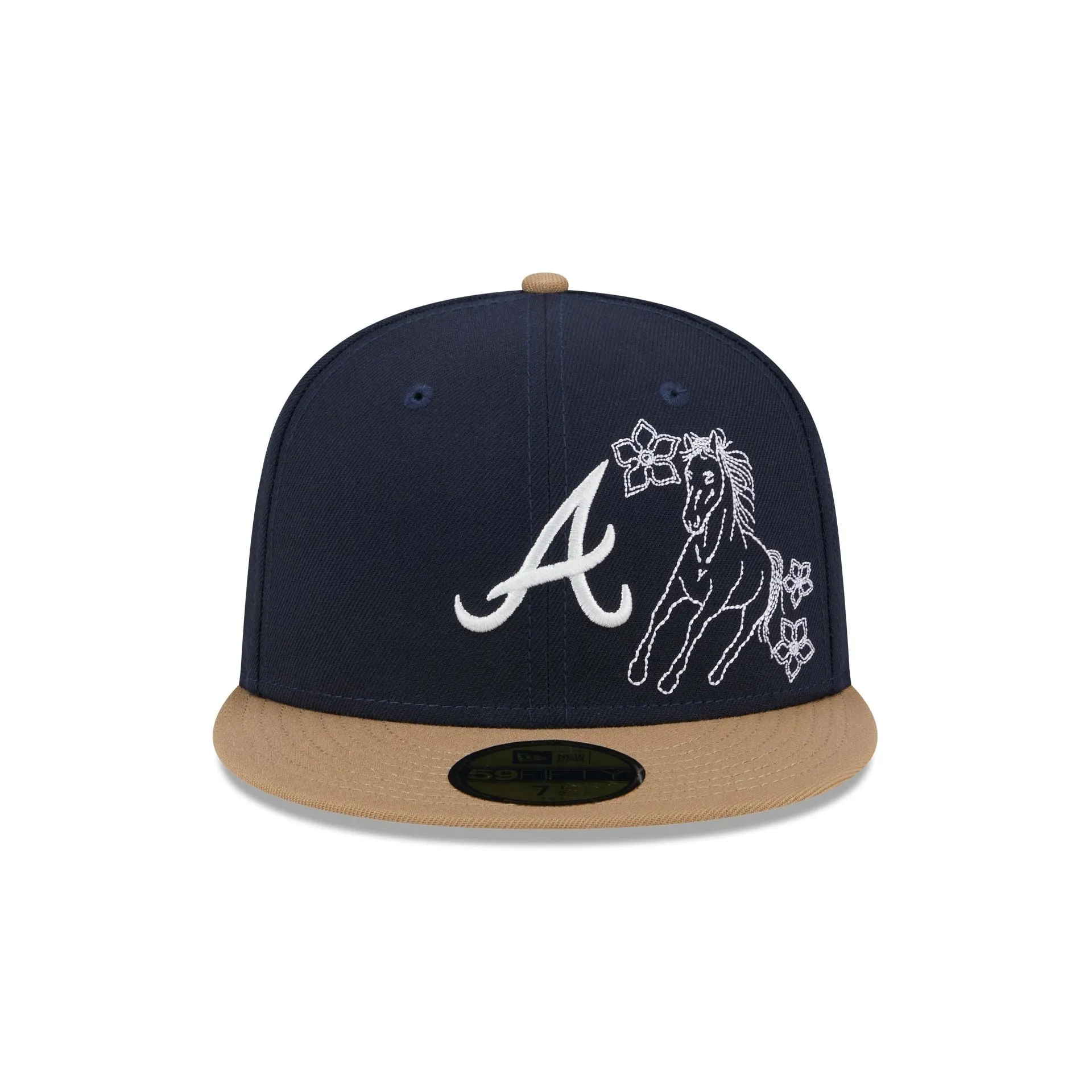 Atlanta Braves Western Khaki 59FIFTY Fitted Hat sold by New Era product image thumbnail 2