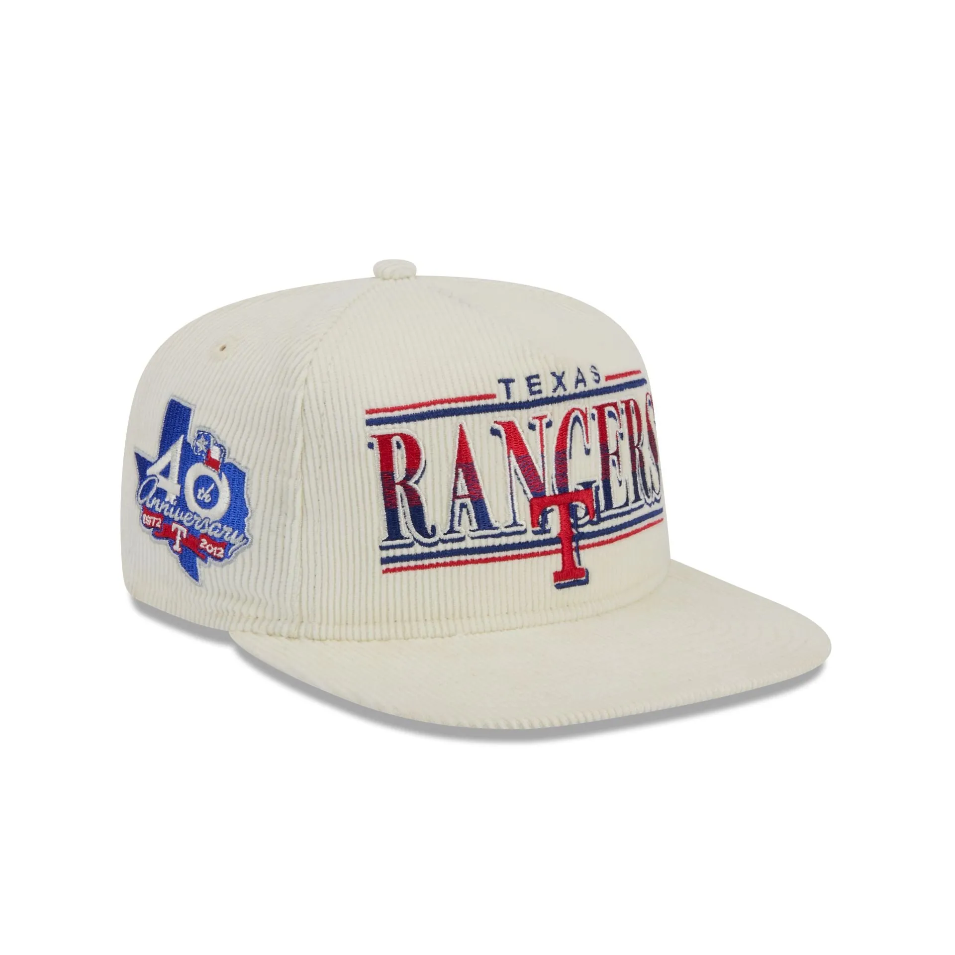 Texas Rangers Throwback Corduroy Golfer Hat sold by New Era