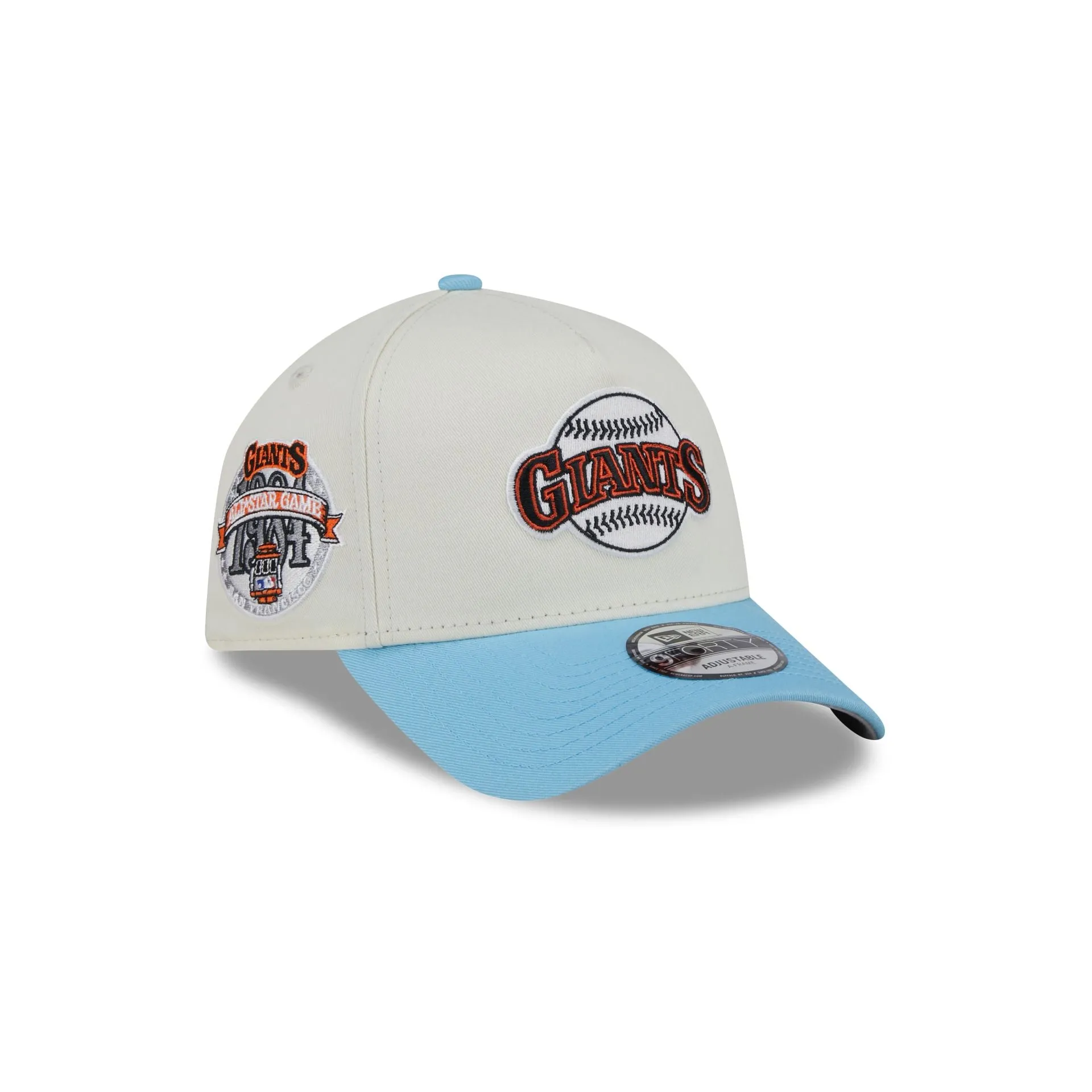 San Francisco Giants Chrome White 9FORTY A-Frame Snapback Hat sold by New Era