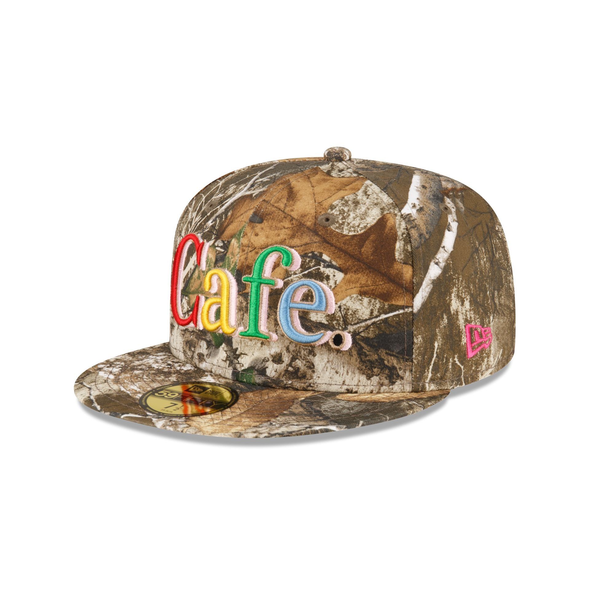 Cafe X New Era Camo 59FIFTY Fitted Hat sold by New Era