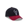 Milwaukee Bucks Navy Corduroy 9FORTY A-Frame Snapback Hat sold by New Era