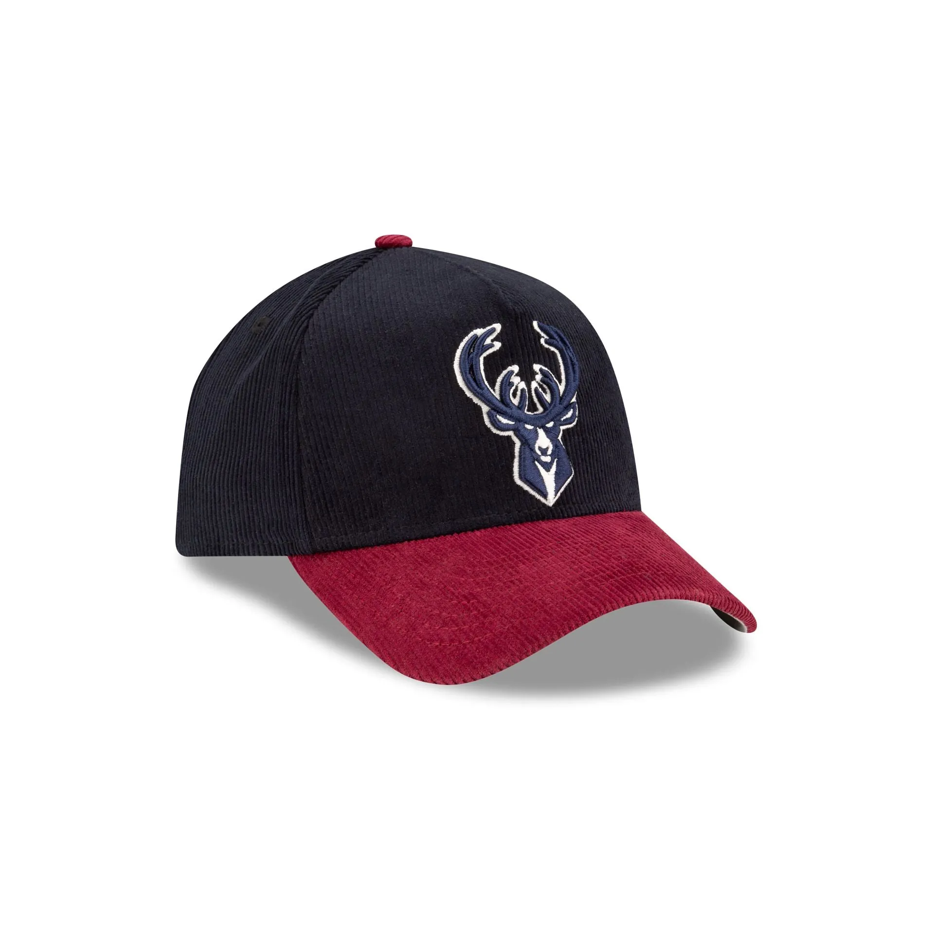 Milwaukee Bucks Navy Corduroy 9FORTY A-Frame Snapback Hat sold by New Era product image thumbnail 3